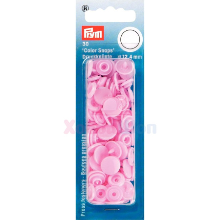 Кнопки Color Snaps пластик 30 шт нежно-розовый Prym 393118