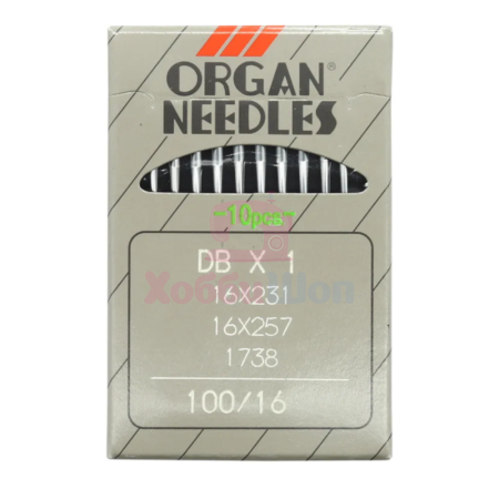 Промышленные иглы универсальные ORGAN DBx1 №100 (10 шт.)