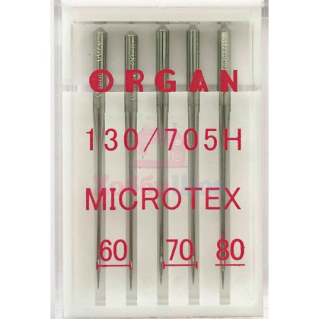 Набор игл ORGAN Microtex №60-80 (5 шт.) в интернет-магазине Hobbyshop.by по разумной цене