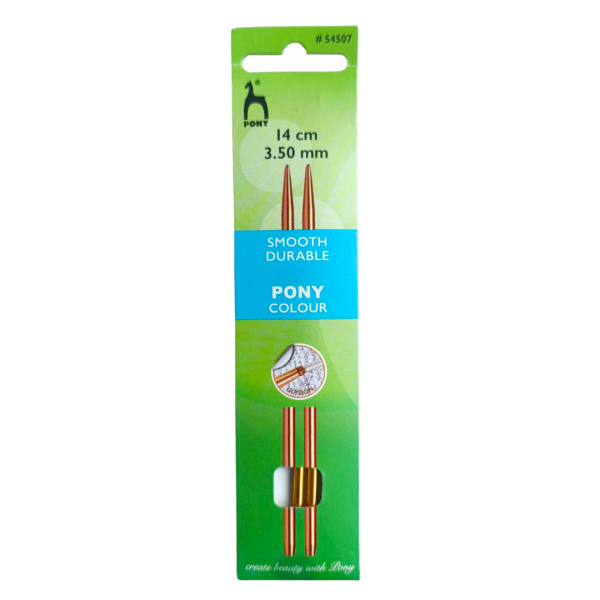 Спицы съёмные COLOUR 3,5 мм x 14 см 2 шт Pony 54507
