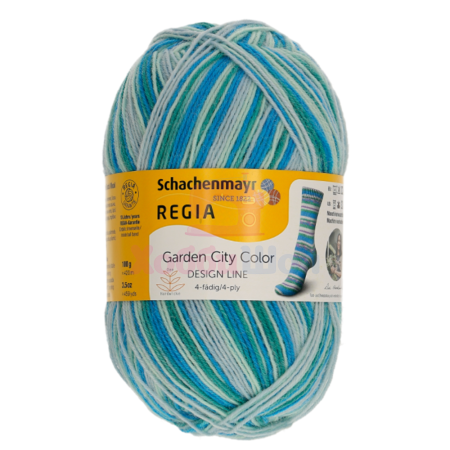 Пряжа для ручного вязания Schachenmayr Regia Garden City Color DL 100 гр цвет 03852