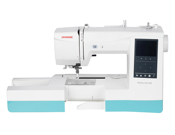 Вышивальная машина Janome Memory Craft 100E Turquoise Blue в интернет-магазине Hobbyshop.by по разумной цене