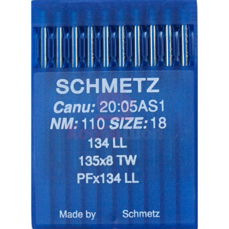 Промышленные иглы для кожи SCHMETZ 134 LL №110 (10 шт.)